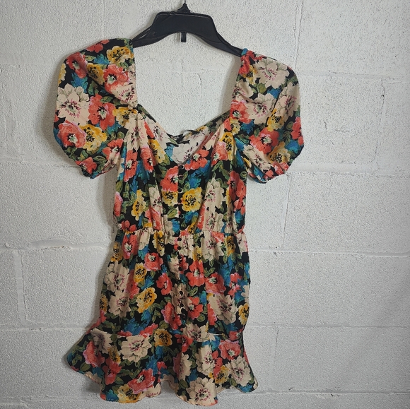 NWT Zara Mini Floral Dress - Picture 4 of 12